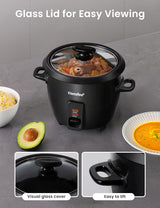 Arrocera COMFEE, 6 Tazas Cocidas, Bowl Antiadherente, Modelo
