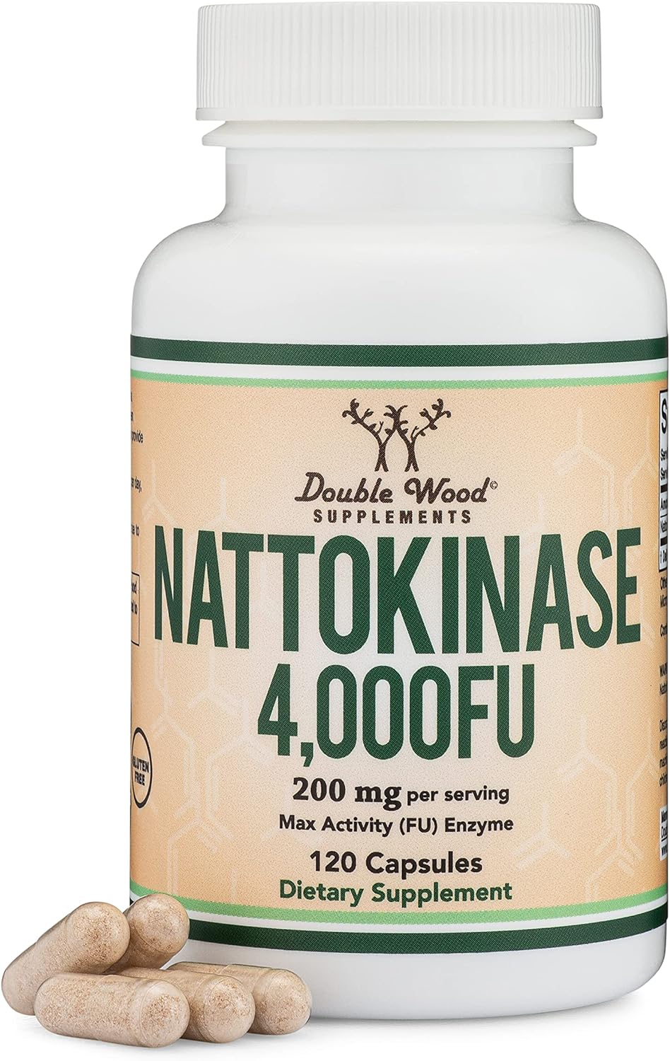Suplemento de nattoquinasa 4,000 porciones FU 120 cápsulas
