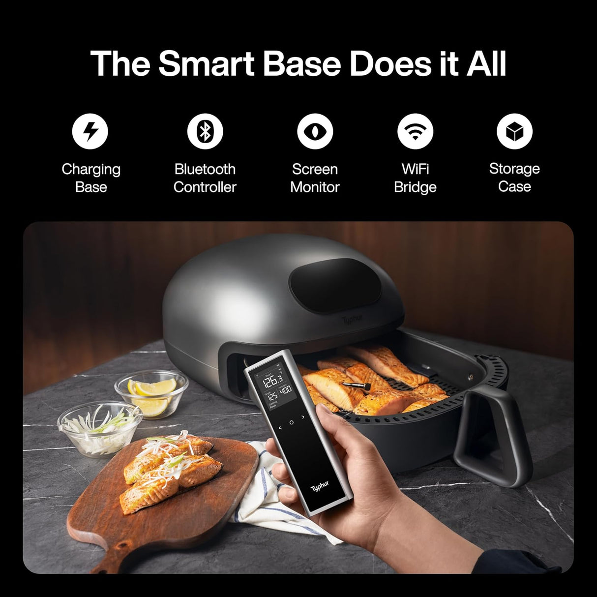 Termómetro de carne Sync One, 6 sensores, Bluetooth y WiFi