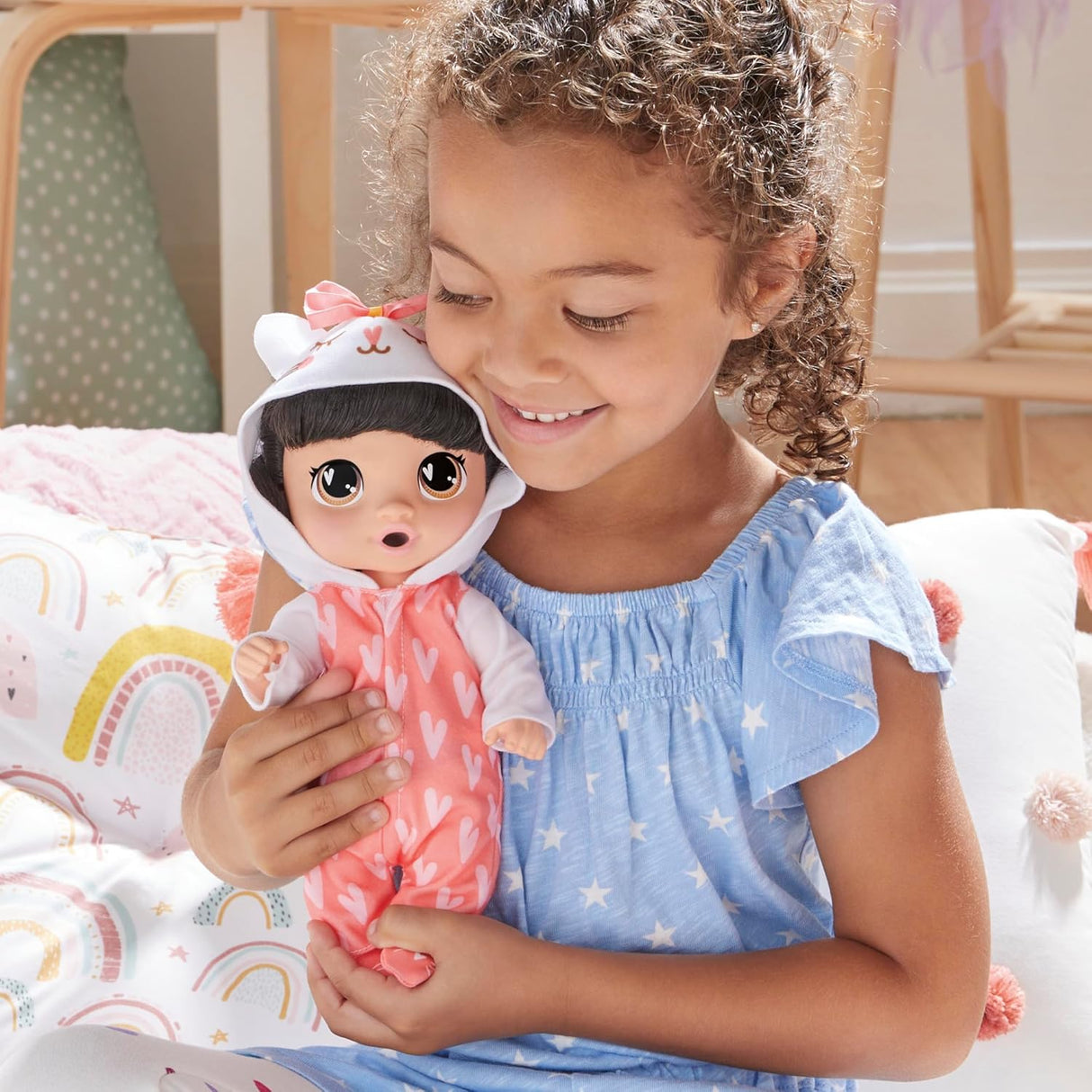 Muñeca Baby Alive Super BFF Katie Kat, 11 Pulg, Exclusiva Amazon