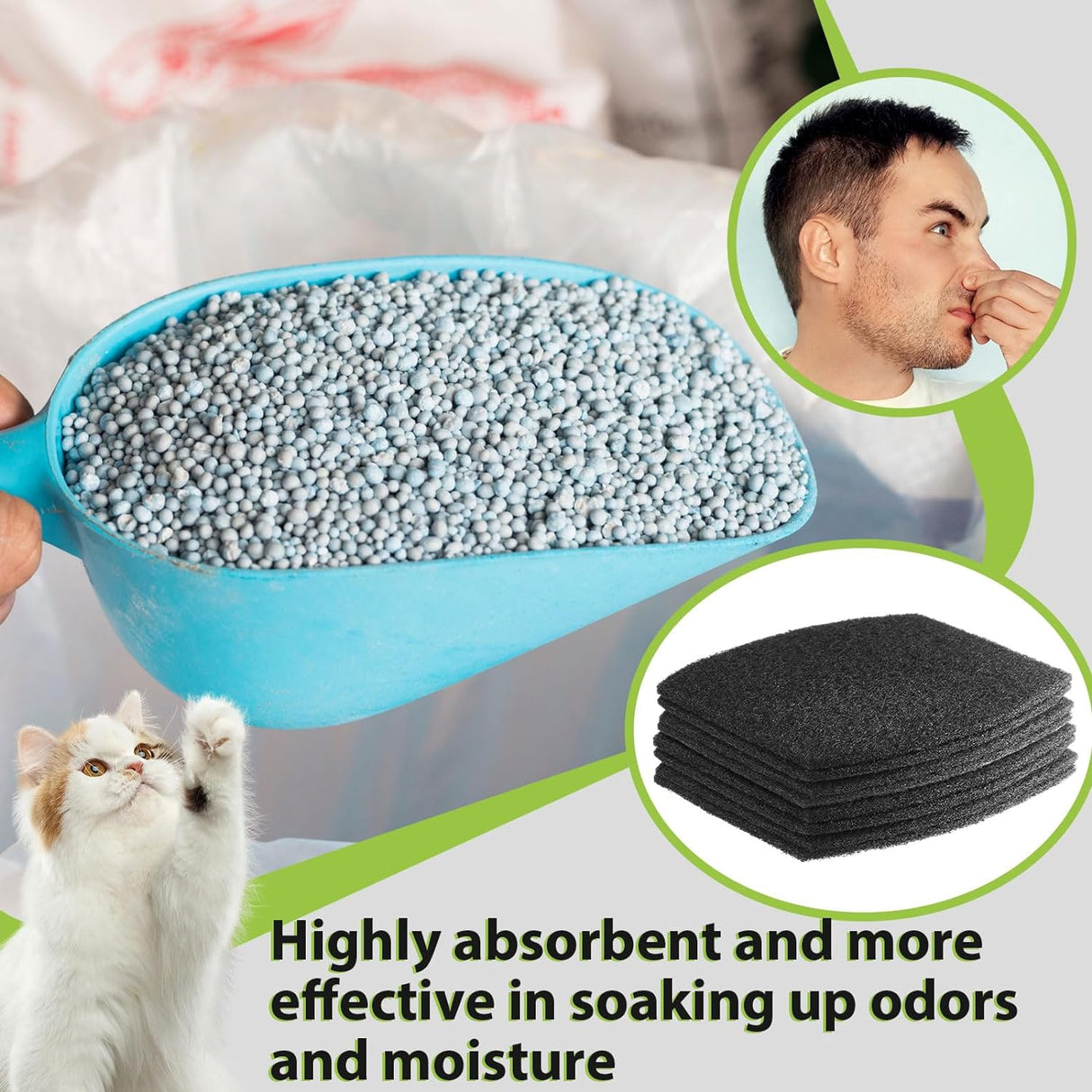 Filtros de Carbón Activado para Arenero Booda Clean