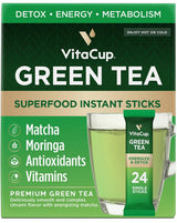 VitaCup Té Verde en Sobres, Energía y Detox, 24 unidades