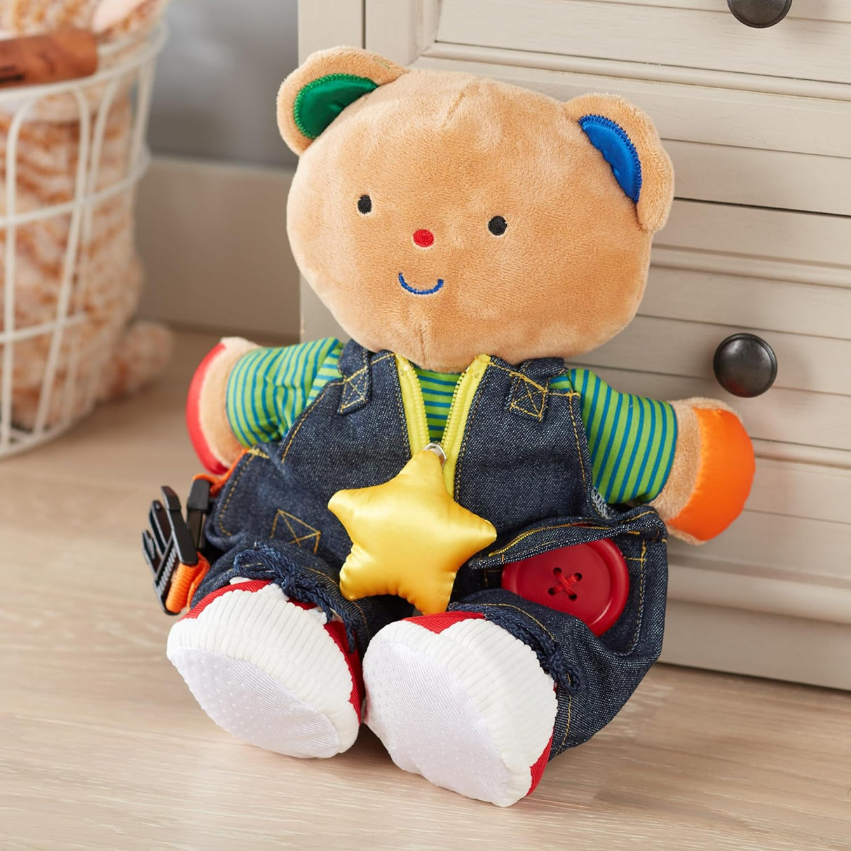 Osito de Peluche Educativo - Melissa & Doug - Jugar con Cierre