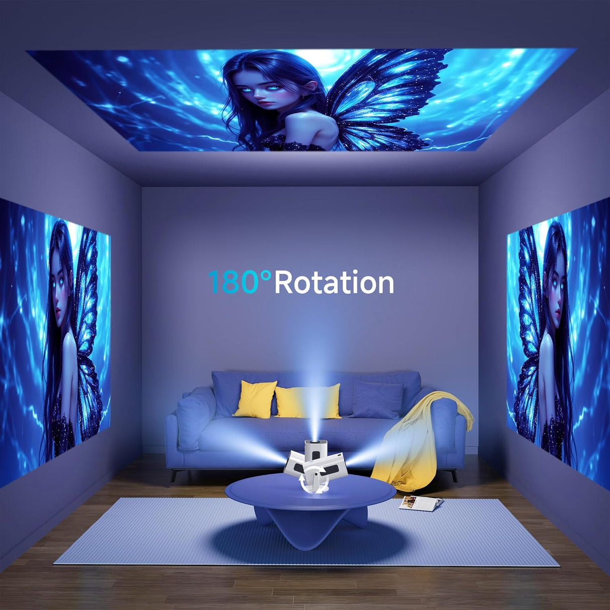 Proyector Mini WiFi Bluetooth, 1080P, Android TV 11.0, 150