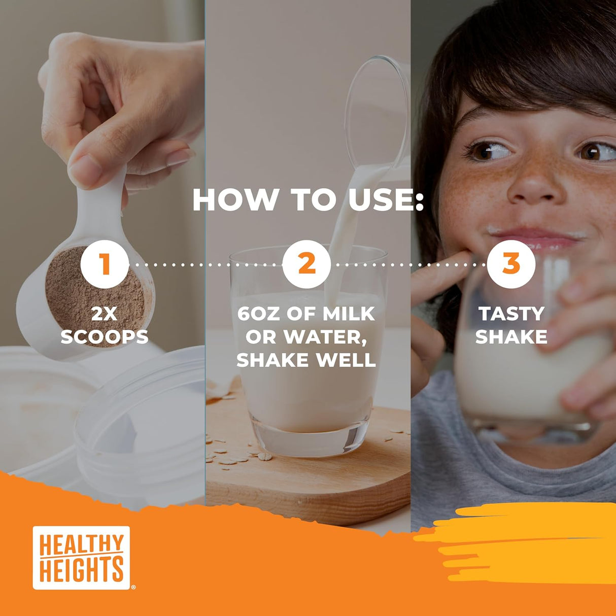 Mezcla de Proteína para Niños Healthy Heights - Alto en Proteínas