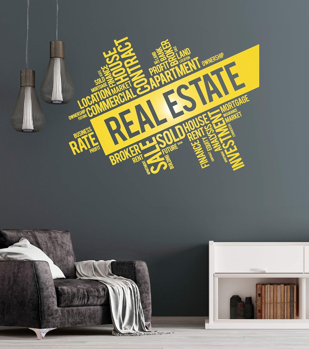 Vinilo Decorativo Corredor Inmobiliario Stickers Muralig5733