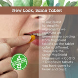 Suplementos de magnesio con riboflavina y CoQ10 60 tabletas