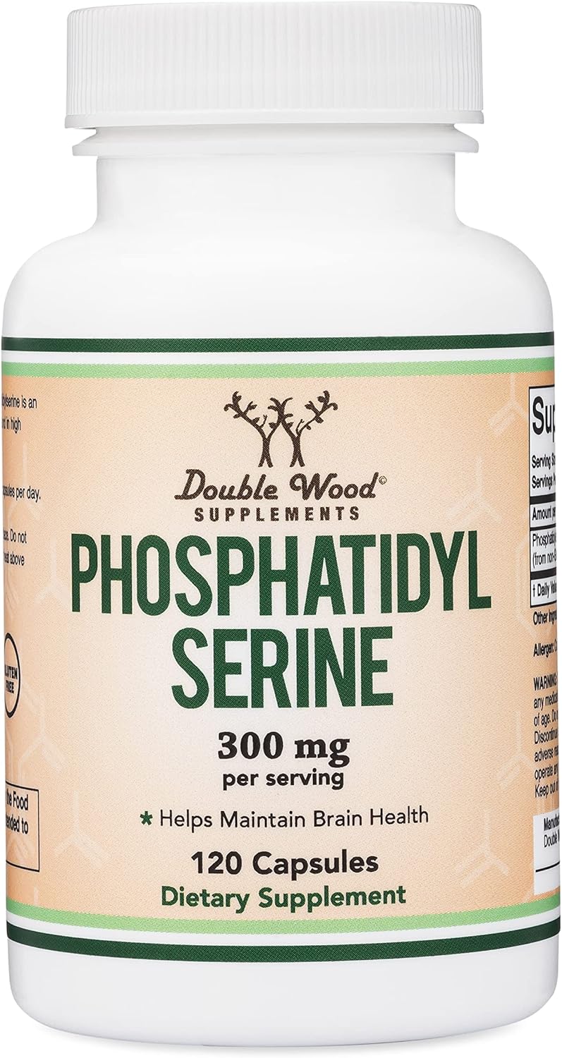 Suplemento de Fosfatidilserina 300mg, 120 Cápsulas