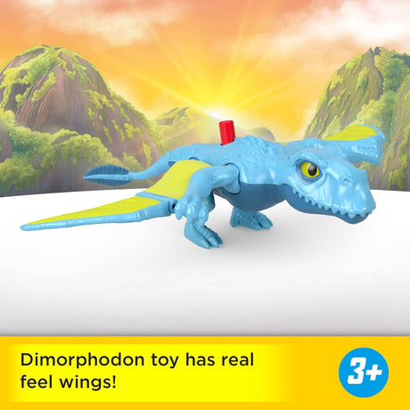 Figurina Dino Jurassic World Fisher-Price Imaginext con movimiento de alas