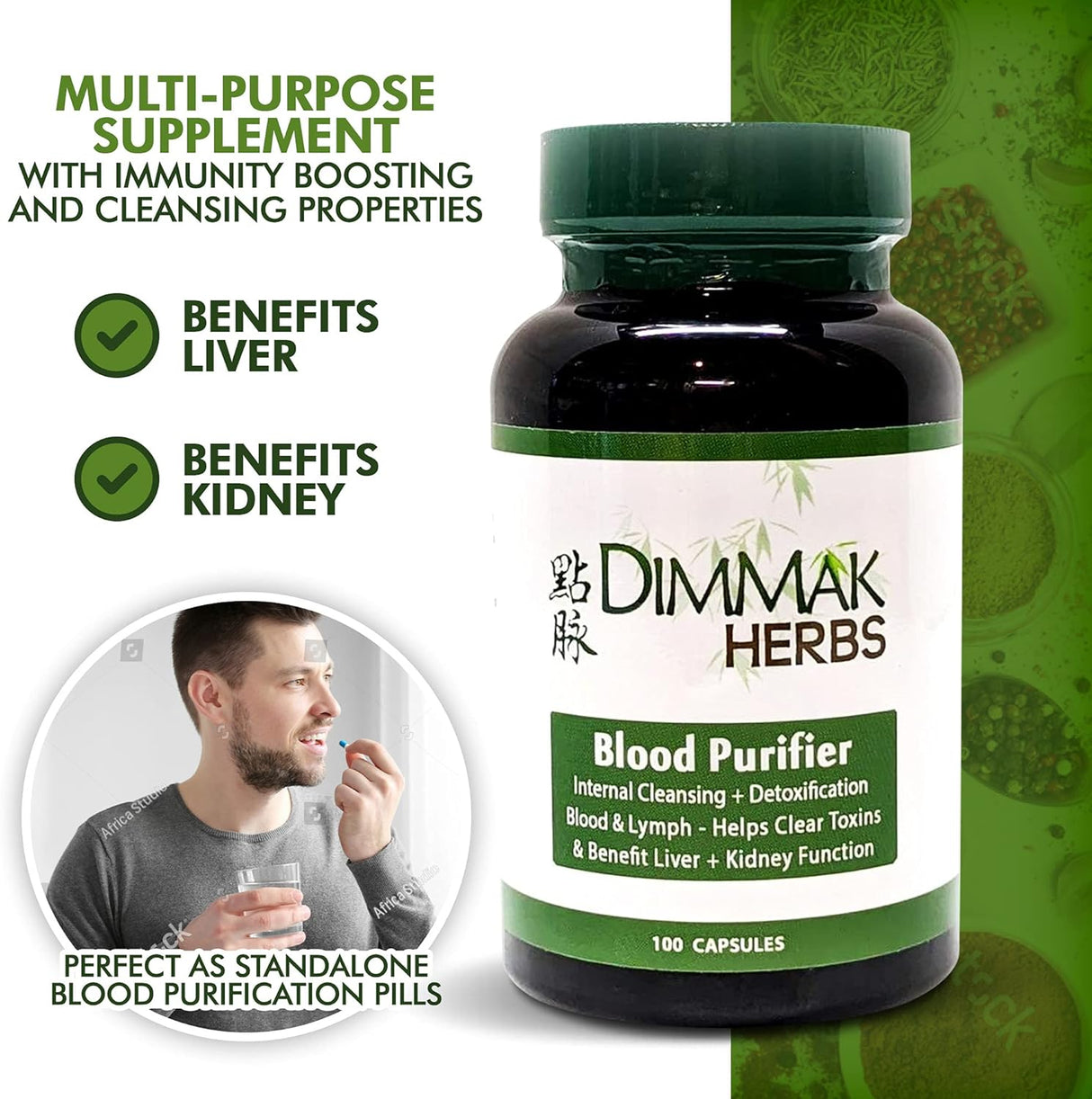 Purificador de sangre para limpieza interna Dimmak Herbs