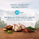 Blue Buffalo Wilderness - Alimento seco para gatos con alto contenido de proteínas, natural para adultos, con control de peso, pollo, 5 libras