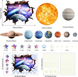 Pegatinas de Estrellas y Planetas, adhesivos que brillan en la oscuridad
