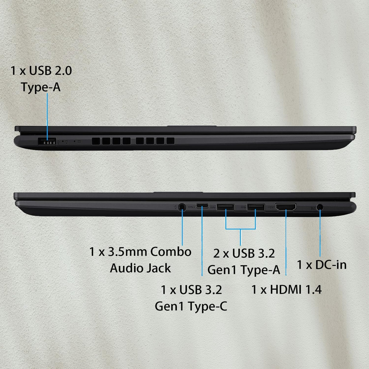 Laptop ASUS Vivobook, 16 FHD+, Intel i7, 16GB RAM, 2TB SSD