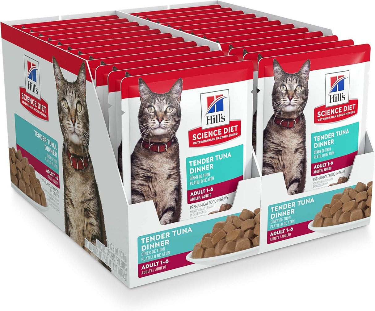 Alimento húmedo para gatos adultos atún paquete de 24