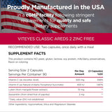 Suplemento Viteyes AREDS 2 Soporte macular sin zinc 180 und