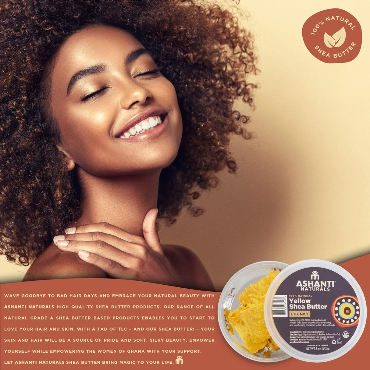 Manteca de Karité Cruda | Hidratante Natural Sin Aditivos