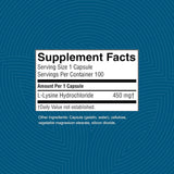 Nature's Sunshine L-Lysina, 100 cápsulas, aminoácidos esenciales