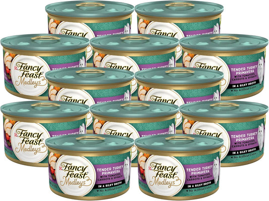 Comida Húmeda para Gatos Purina Fancy Feast, Pavo Primavera 12x85g