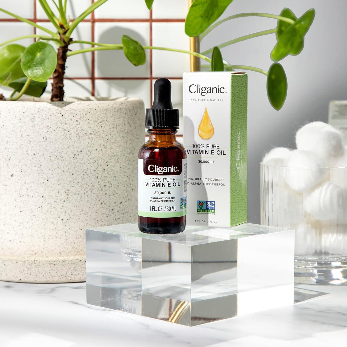Aceite de Vitamina E Pura 100% para Piel, Cabello y Rostro