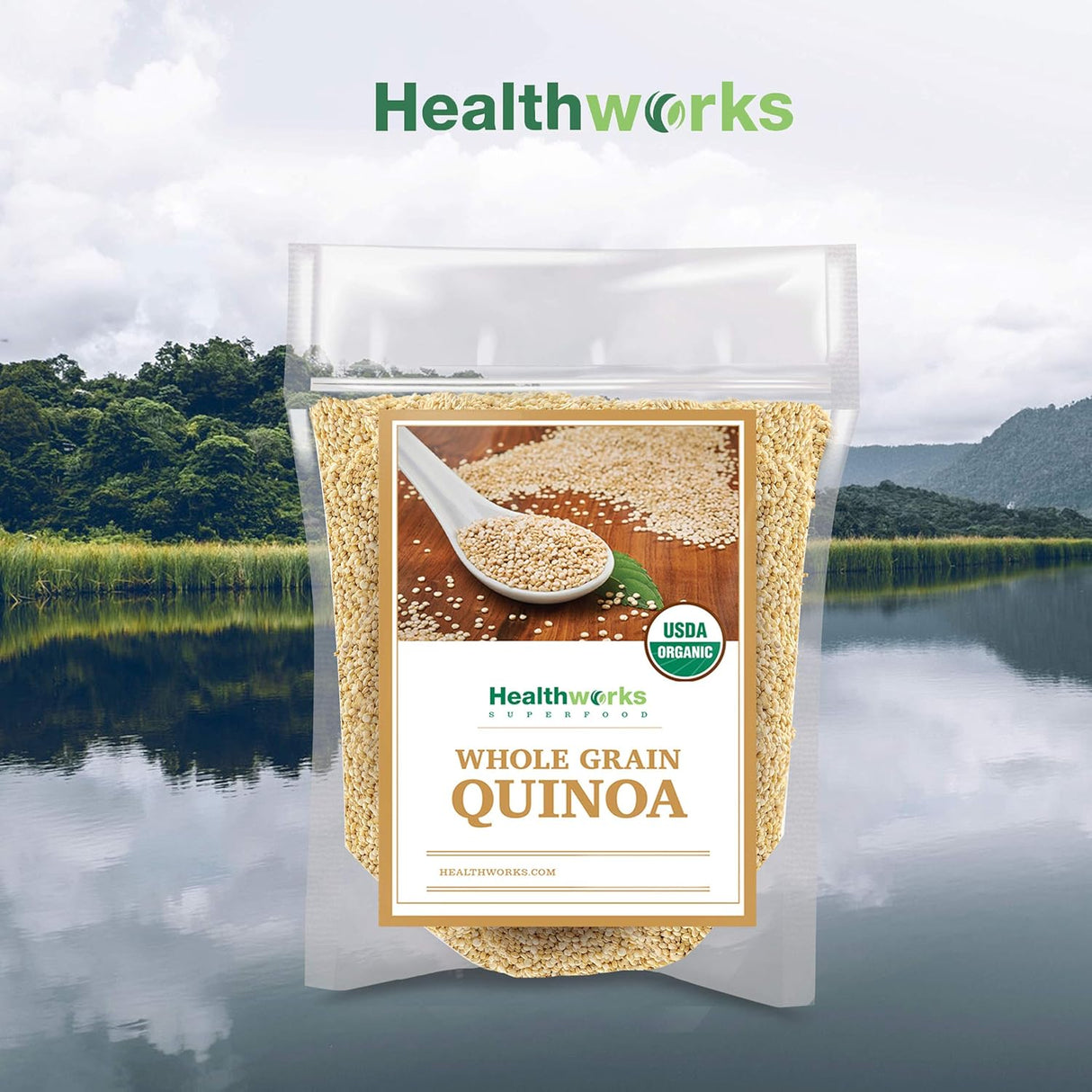 Quinoa Blanca Orgánica Entera | Proteína, Fibra, Hierro | Perú