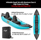 Kayak inflable para 2 personas ‎SERENELIFE SLKYK50AQA