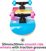 Patineta con Grip Tape Gráfico - Rodillos Suaves, ABEC 5
