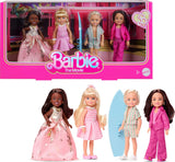 Barbie La Película Chelsea Juego 4 Muñecos con Ken, Gloria y Removibles