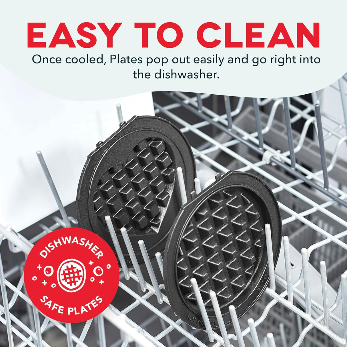 Mini Waffle Maker DASH Multimaker, 4 en 1, Placas Removibles