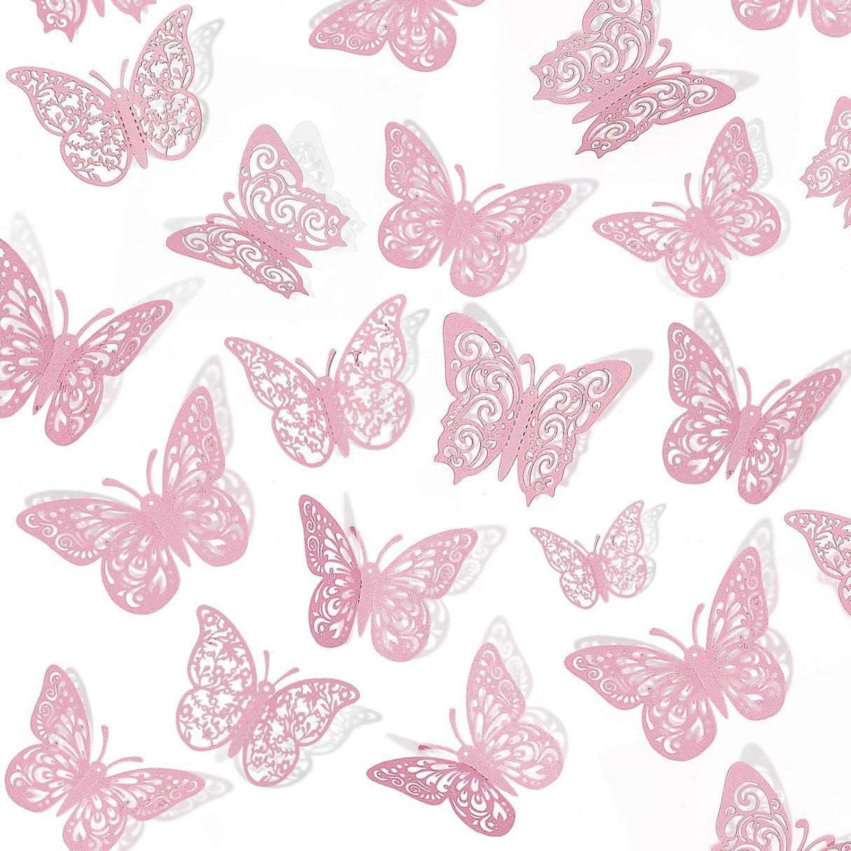 Decoración de mariposas 3D 72 Pcs Crosize para habitaciones