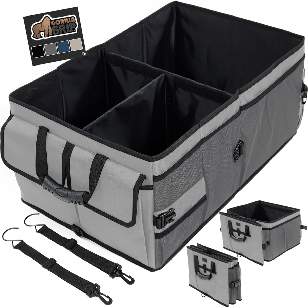 Organizador de Maletero Gorilla Grip, Compartimentos, Divisores