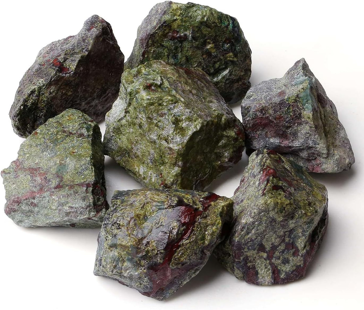 Piedras naturales de sangre de dragón de 2 pulgadas, cristales