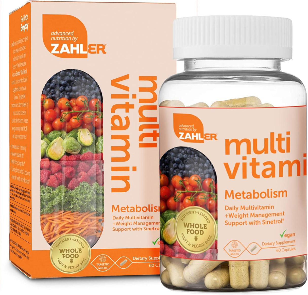 Multivitamínico Zahler, Metabolismo y Control de Peso, 60 Caps