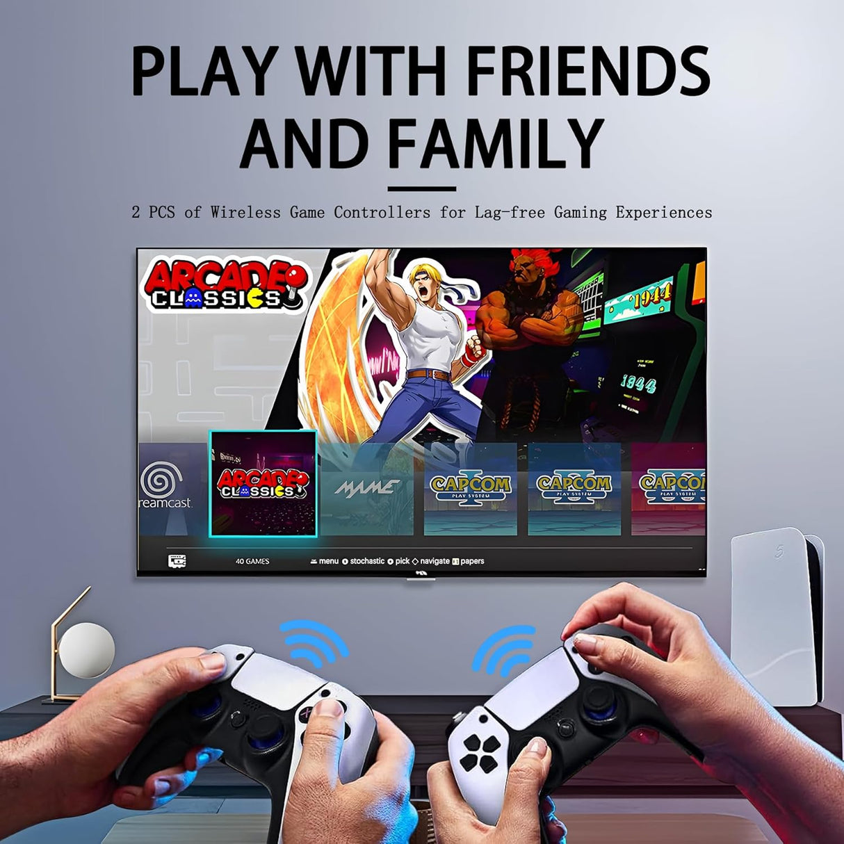 Consola de juegos retro inalámbrica con más de 40000 juegos
