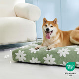 Cama para perros de espuma triturada gruesa felpa mullida
