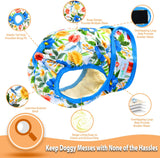 Langsprit - Pañales lavables para perro hembra calzones