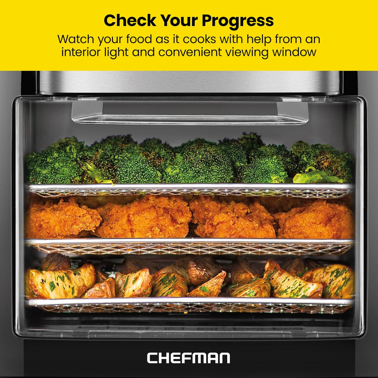 Freidora de aire multifuncional CHEFMAN, 10L, 17 presets, XL