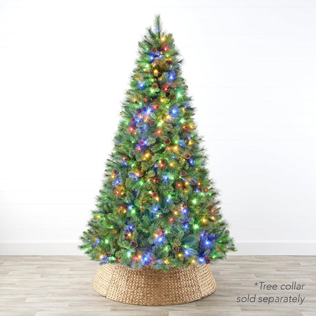 Árbol de Navidad de Pino Escocés de 7.5ft con Luces LED