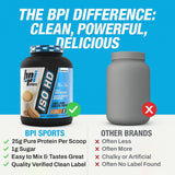 Proteína de aislado ISO HD de BPI Sports - 4.8 LBS
