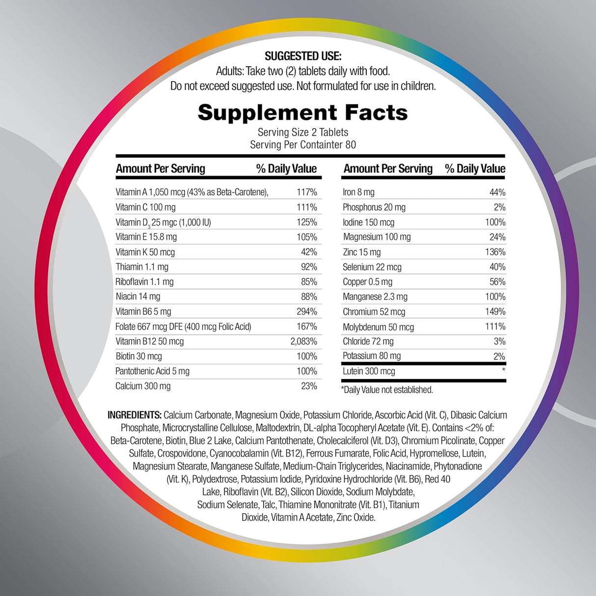 Multivitamínico para mujer 50 Plus con vitamina D3