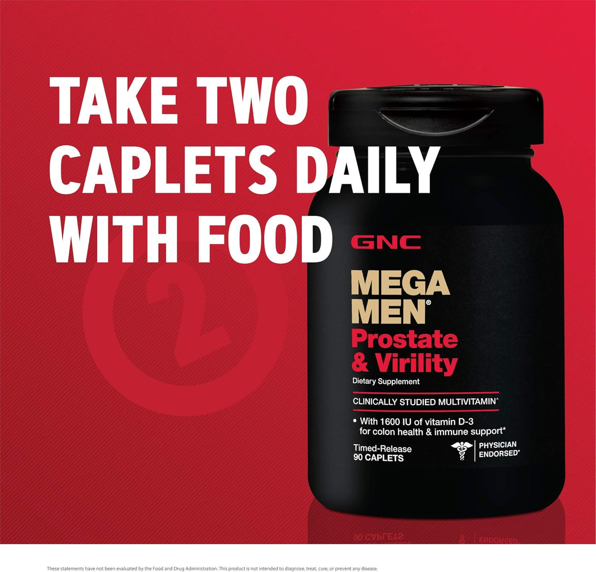 Cápsulas GNC Mega para la próstata y virilidad para hombres