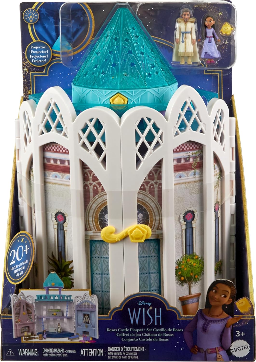Casita de Juguete Disney Wish Mattel con 2 Muñecos y Accesorios