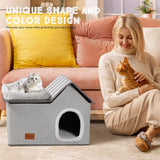 Casa para Gatos Topmart, cama y condominio 2 en 1 para gatos.