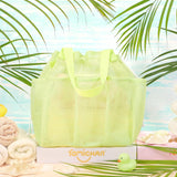 Portable Mesh Shower Caddy with Drawstring for Dorm & Travel