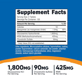 Nutricost Glucosamina 1800mg con Condroitina y MSM 240 Tabletas