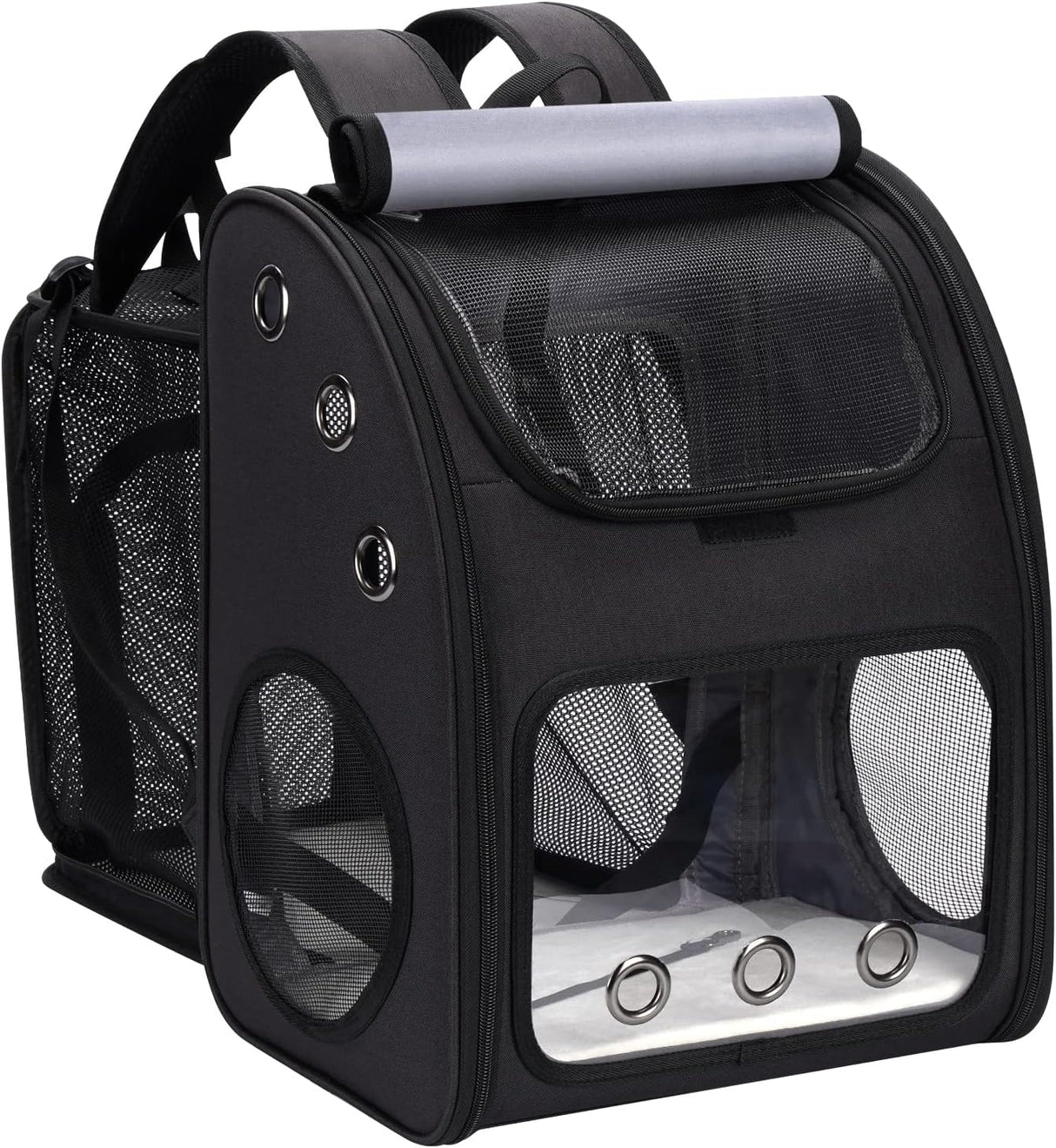 Mochila expandible para mascotas transportador de viaje