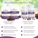 Cápsulas Orgánicas de Chaga para Digestión e Inmunidad