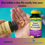 Suplemento de Vitaminas B Complejo Fusion Shop 100 tabletas
