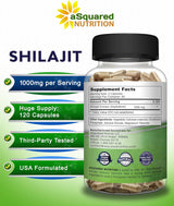 Suplemento Nutrition extracto puro Shilajit 1000mg - 120 cáp
