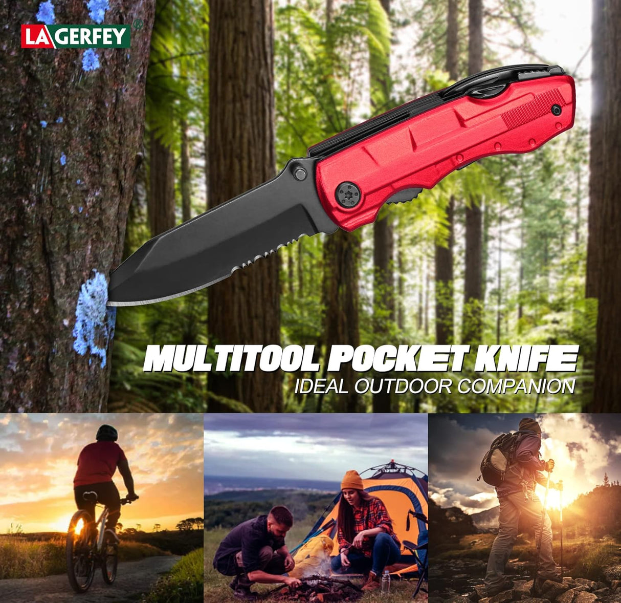 Cuchillo de bolsillo multiherramienta, regalos de caza