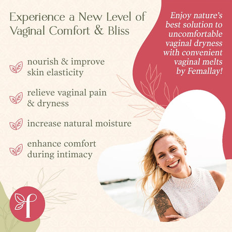 Femallay Vitamina E hidratante diaria para derretir vaginal